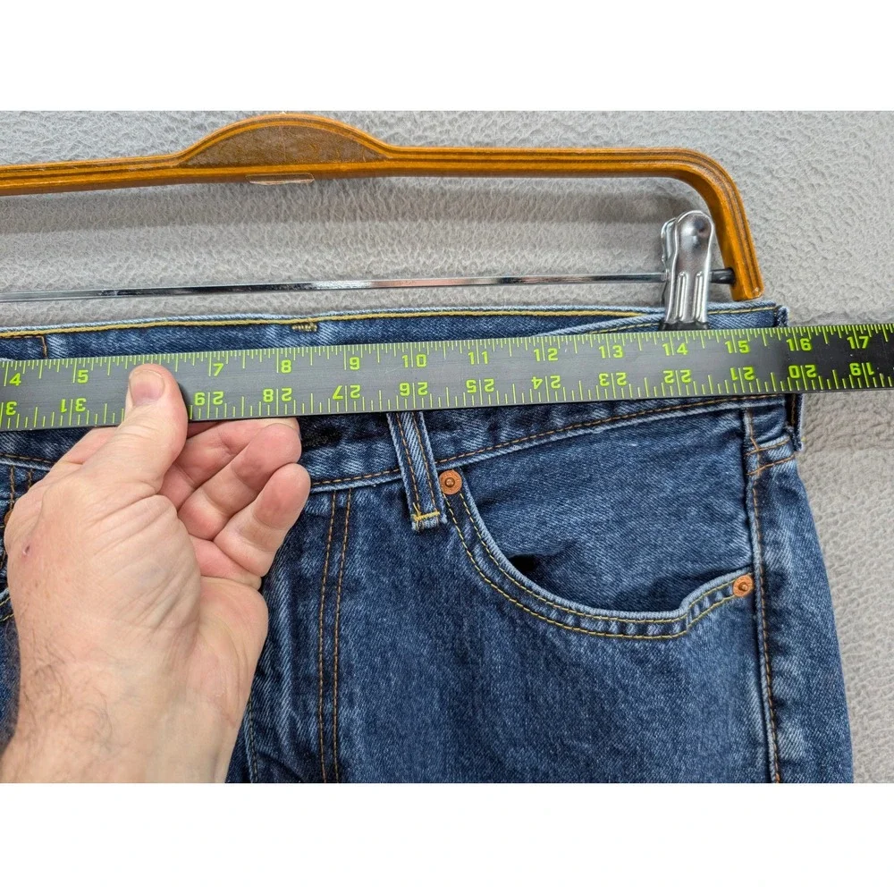 Levi's 505 Regular Fit Men's Denim Jeans 33x34 Medium Blue Straight Leg Like New